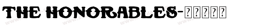 The Honorables字体转换